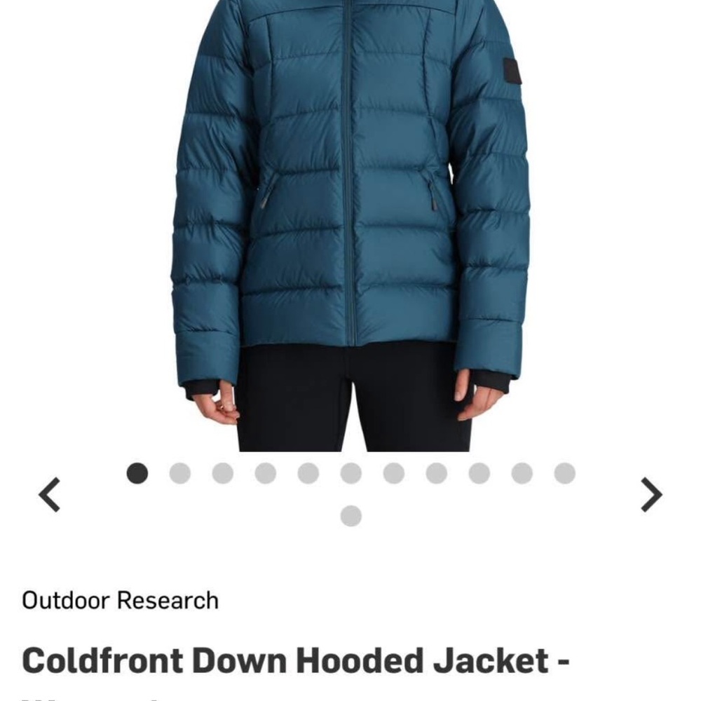 Outdoor Research Coldfront Down Jacket - Teal